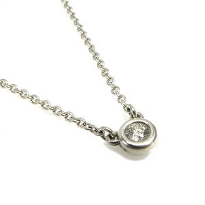 Tiffany Co By the Yard Diamond Necklace Sterling Silver Diamonds